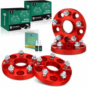 YHTAUTO 5x4.5 Hub Centric Wheel Spacers 1.25 Inch Fits Toyota, Lexus & Scion Models, Camry, RAV4, Prius, Avalon, RX, 5x114.3mm 5 Lug Tire Spacers w/ 12x1.5 Studs 60.1 mm Hub Bore, 2 PCS