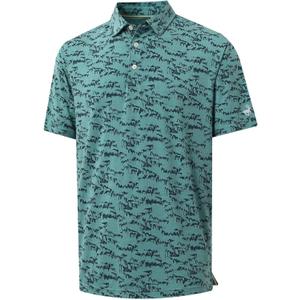 Mens Golf Shirts Short Sleeve Moisture Wicking Dry Fit Print Performance Athletic Casual Golf Polo Shirts for Men (XXXL)