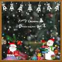 2 x Christmas & Halloween Static Window Clings Set (20x30cm & 35x28cm),8-10 Designs/Pack, Removable Decals for Glass (Christmas Cozy Whimsical, Polyvinyl Chloride, Large)