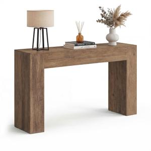 VASAGLE Entryway Table, Thick Tabletop Console Table, Farmhouse  11.8"D x 47.2"W