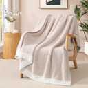 WRENSONGE Throw Blanket Cationic Dyeing Taupe Soft Cozy Fluffy Warm Hand Made Weave Throw Blankets for Couch, Sofa, Chair, Bed, Camping, Picnic, Travel Lightweight Bed Blanket - 60"*80"