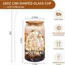 Medical Assistant Gifts for Women, Appreciation Graduation Gifts for MA Week, 16 oz MA Cup with Lid & Straw, Medical Assistant Birthday Christmas Presents