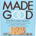 MadeGood Vanilla Crispy Squares, 6 Healthy Snacks, 0.78oz (EXP 12/03/26)