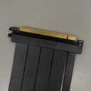 EZDIY-FAB PCIE Gen 4 16x Extreme Flexible, High Speed Riser Cable PCI Express 4.0 Port GPU Extension Card-Straight Connector [7.87in/20cm]