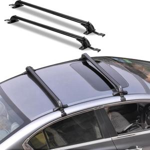 Universal Car Roof Rack, 43" Cross Bars with Anti-Theft Lock, Adjustable Aluminum Alloy Crossbars Heavy Duty Roof Crossbars for Car Roof Cargo Carrier, 165LBS Max Load
