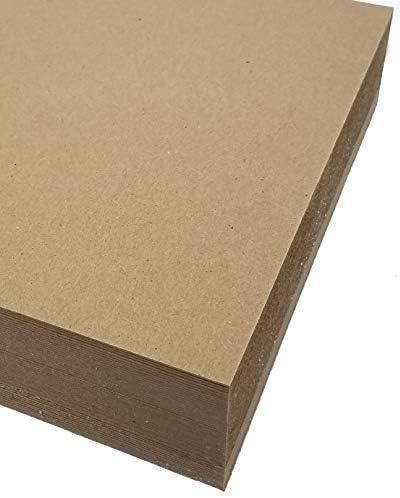Chipboard- 8.5"x11" 50pt (100 Sheets) - 100% Recycled- Made in USA