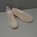 Women's Orthopedic Leather Dress Walking Shoes: Breathable Fashion Sneakers for Heel and Foot Pain Relief, Pregnant Plantar Fasciitis Walking Shoes for Metatarsalgia Apricot, Size 9.5