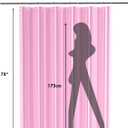 AmazerBath 72x78 Long Shower Curtain Liner, Clear Pink Plastic Shower Liner, Waterproof PEVA Shower Liners, Cute Lightweight Shower Curtains for Bathroom with 3 Magnets & 12 Rustproof Grommets