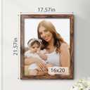 16x20 Picture Frame, Classic Brown 16 x 20 Poster Frame for Horizontal or Vertical Wall Mounting, 1 Pack