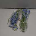 BOMAROLAN Artificial Baby Breath Flowers Fake Gypsophila Bouquets 12 Pcs Plastic Fake Real Touch Flowers for Wedding Decor DIY Home PartyBlue