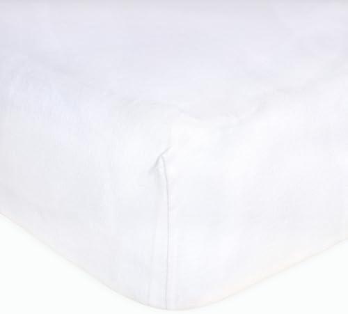 Burt's Bees Baby Essential Organic Cotton Fitted Crib Sheet, Breathable for Boy Girl Standard Crib & Toddler Mattresses  Size 71cm*132cm