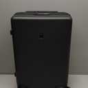 LEVEL8 Hard Shell Carry on Luggage Airline Approved, Carry-on Suitcases with Wheels, Lightweight Luminous Textured Hardside Travel Bag with Tsa Lock, 20 Inch, Black