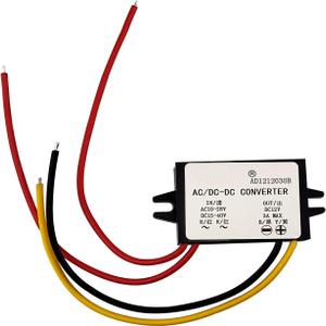 12V Ac to Dc Converter, Step Down Power Supply Car Voltage Regulator AC 10-28V to DC 12V Buck Converter for Car Waterproof Step Down Module (12V 3A)