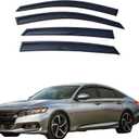 Tape On Window Visors Compatible with 2018-2023 Honda Accord Sedan,Side Vent Window Deflectors Rain Guards Shade, Truck Accessories-4pcs
