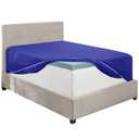 Hearth & Harbor Extra Deep Pocket King Fitted Sheet - Fits 18 to 24 Inch Mattress  Ultra Soft 1800 Microfiber, Wrinkle-Free & Breathable  Hotel Luxury Fitted Sheet Only, Royal Blue
