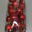 Napzy 24 Count Shatterproof Christmas Ball Ornaments Set, 2.36 Inch Red Christmas Tree Decorations for Xmas Holiday Party Decor, Wreath and Garland Hanging Balls