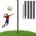 10.5FT Screw-in Tetherball Set, Adjustable Tetherball Ball and Rope Set