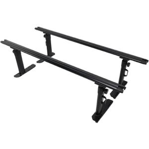 Truck Bed Rack for F150 / F-Series/Ram/Silverado/Sierra with Tonneau Cover Pickup Ladder Racks Height-Adjustable Bed Rack