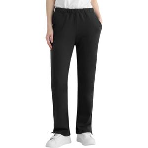 Weintee Women's Petite Knit Pants with Pockets (Black), M