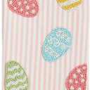 Mud Pie Egg Easter Bead Towel; 26" x 14"