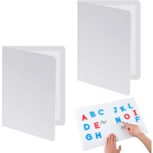 Motipuns 2 Pcs Folding Magnetic Dry Erase Activity Boards Foldable Magnetic Board Dry Erase Learning Project Scrum Folding Whiteboard for Students School Classroom