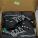 Men's Orthopedic Wide Mid Trekking Hiking Boots: Comfortable Plantar Fasciitis Ankle Support Work Walking Shoes, Orthotic Casual Sport Gym Cross Training Trail Sneakers for Foot Heel Pain Relief, Size 48 EU