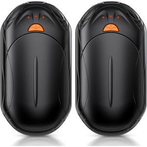 AI Hand Warmers Rechargeable 2 Pack, AI Smart Chips Electric Hand Warmers, 20Hrs Long Safe Heat, Portable Pocket Heater, Gifts for Christmas, Outdoor, Hunting, Golf, Camping Accessories