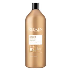 Redken All Soft Conditioner | Moisturizes and Deeply Hydrates| Softens, Smooths, and Adds Shine| Nourishing Conditioner for Dry Hair | Safe for Color-Treated Hair | With Argan Oil (33.8 Fl Oz (Pack of 1))