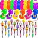 24 Pack Easter Eggs Bulk with Multicolor Pen in One - Easter Egg Fillers & Easter Party Favors for Kids, Non-Candy Basket Stuffers for Egg Hunt Gift