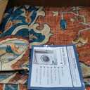 Washable Area Rug, Red/Orange/Blue/Brown