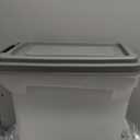 IRIS USA Dog Food Storage Container, Airtight Lid, 2-Cup Scoop, Up to 13 Pounds Pet Food Storage, Versatile Pet Food Bin, Treats, BPA Free, Dark Gray