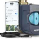 Moen Flo Smart Water Monitor and Automatic Shutoff Sensor, Wi-Fi Connected Water Leak Detector for 1-1/4-Inch Diameter Pipe, 900-002