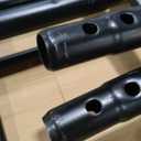 Amazon Basics Full Daybed and Twin Size Trundle Bed Frame Set, Space Saving Steel Slat Support, Black