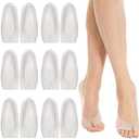 Tbestmax 12 Pcs Silicone Gel Socks for Dry Cracked Feet Heels Women - Day & Night Socks - W4-10 | M5-8