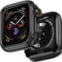 ULTIMAL Metal Case Compatible with Apple Watch Series 9/8/7 45mm with Back Cover,Military Grade Shockproof Protective Case, Rugged Cover for iWatch 45mm (Black)