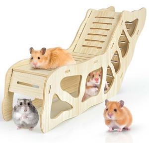 Hamster Hideout Climbing Ladder and Tunnel for Burying in Bedding or Connecting with Accessories