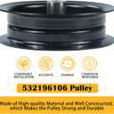 2 Pack 197379 Idler Pulley Replaces 532196106, 532197379, Craftsman 196106 for Husqvarna z254f Z254 YTH24V48 YTH24K48 YTH2348 YTH22V46 YTH20K46 YTH18542 RZ5426 RZ5424 MZ54 LGT2654 Mowers