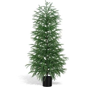 5FT Artificial Norfolk Pine Tree, 1pc Faux Potted Plants