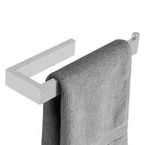 Sayayo Brushed Nickel Towel Ring for Bathroom, 10 Inch Hand Towel Bar Towel Rack Towel Holder Wall Mounted Square, SUS304 Stainless Steel