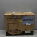 Vinyl Record Player Bluetooth Turntable 3-Speed Suitcase Portable Vintage Belt-Driven Record Player with Built-in Speakers RCA Line Out AUX in Headphone Jack Military Green