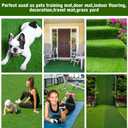 GLOBREEN Fake Grass Pee Pads for Dogs Potty Training, 2 PCS Replacement 2FT X 6FT Artificial Turf Outdoor Rugs for Pets Patio Balcony, with Drainage Hole