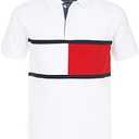 Tommy Hilfiger Boys' Short Sleeve Fashion Polo Shirt, Button Closure, Soft & Comfortable,S