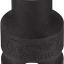 Jetech 1/2" Drive 3/8" Standard Impact Socket – Crafted from durable chrome molybdenum alloy steel. Features a precision 6-point SAE design for a secure grip on fasteners.