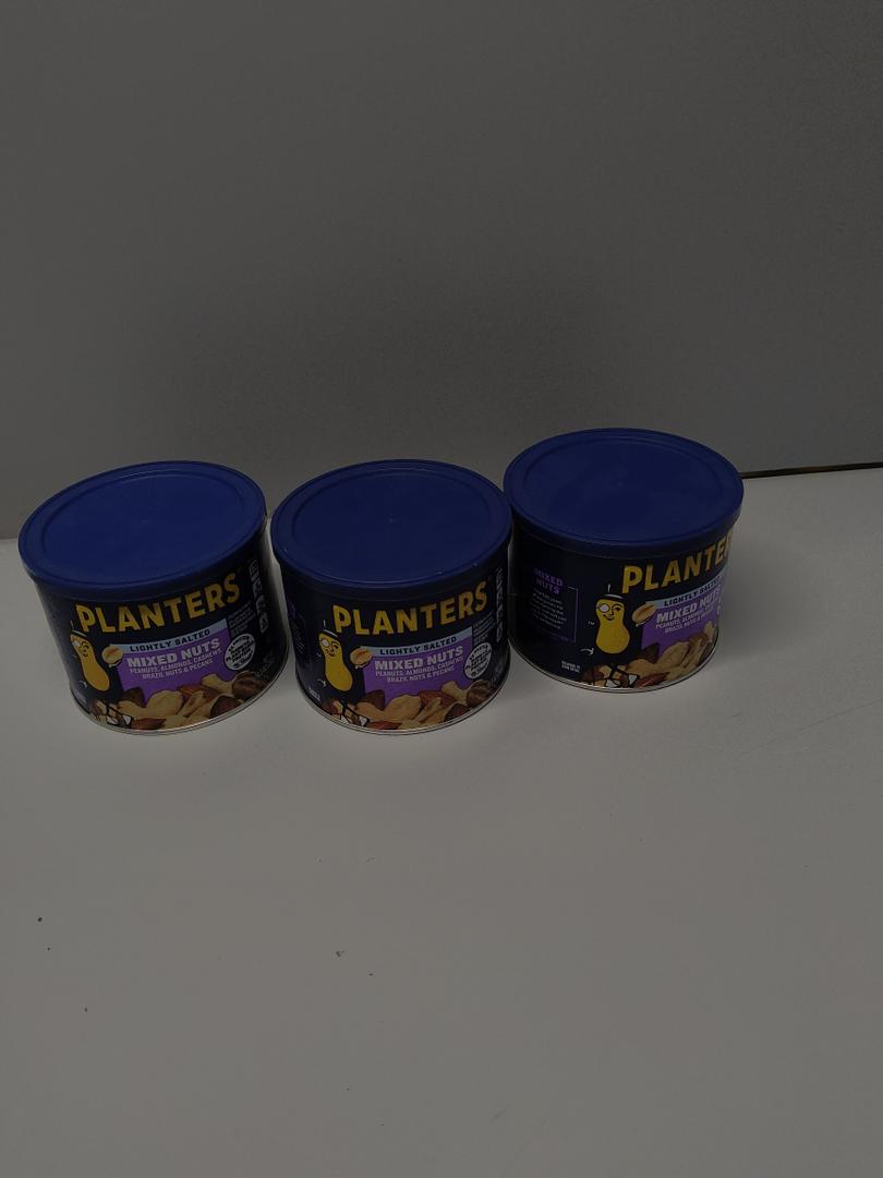 Pack of 3 Planters Lightly Salted Mixed Nuts (10.3 oz Jar)