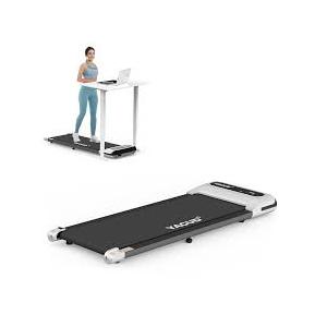 Under Desk Treadmill, Walking Pad for Home and Office, 2.5 HP Portable Walking Jogging Running Machine with Remote Control and LED Display, Silver