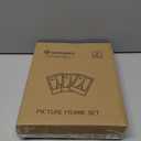 upsimples 8x10 Picture Frame Set of 3, Made of High Definition Glass for 8 x 10, Wall and Tabletop Display Thin Border Photo Frames for Home Decor, Gold