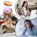 Dumpling Squishy Stress Ball,Jumbo Dumpling Stress Ball,with Steamer,Soft Squeeze Decompression Dough for Adults,Simulation Food Squishies Bun (Blue)