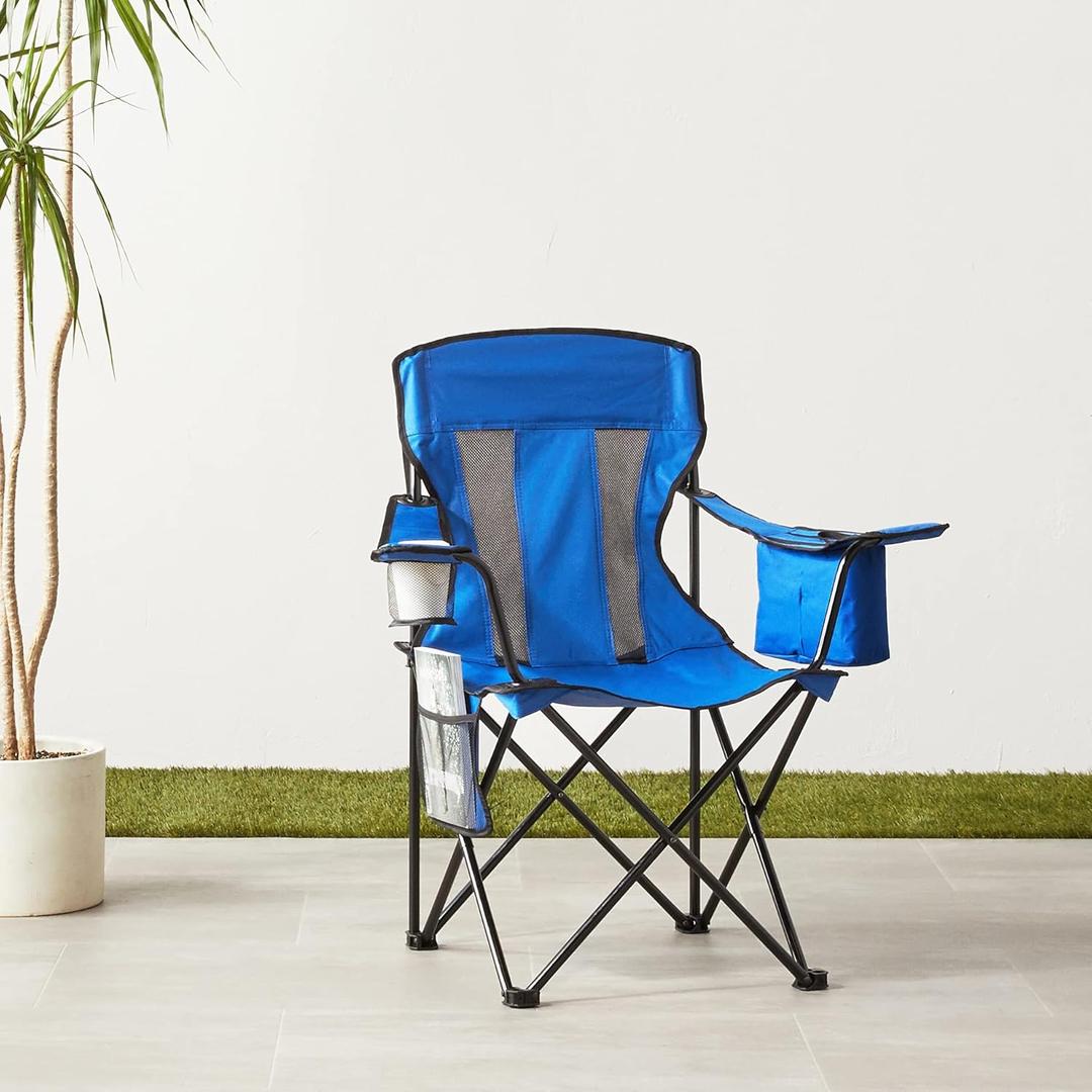 Amazon Basics Camping Chair, Style: Large, Mesh Back