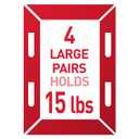 Command 15 lb & 10 lb Large and Medium 28 Pairs Picture Hanging Strips (56 Strips), Damage-Free Hangers for Picture Frames, No Tools Required, Great for Home Room Wall Decor, White Adhesive