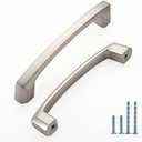 KNOKLOCK 10 Pack 4 Inch(102mm) Kitchen Cabinet Handles Brushed Satin Nickel Cabinet Pulls Kitchen Cabinet Hardware Drawer Pulls for Dresser Cupboard Wardrobe